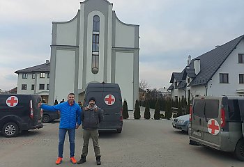 Dojechali z transportem do Lwowa, przywieźli uchodźców. W poniedziałek znów ruszają