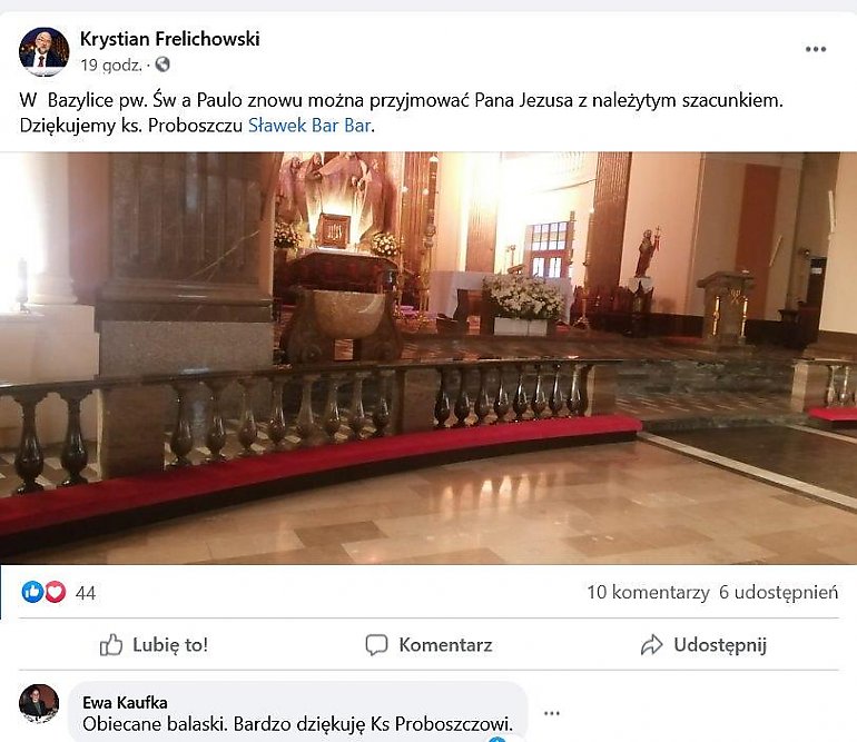 Balaski wróciły do Bazyliki św. Wincentego A Paulo w Bydgoszczy